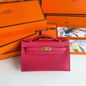 Hermes Mini Kelly Pochette Bag 22cm Epsom Leather 14