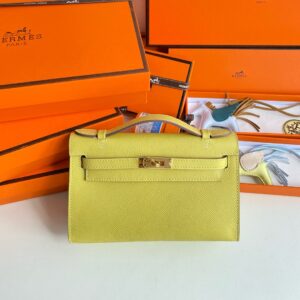 Hermes Mini Kelly Pochette Bag 22cm Epsom Leather 15