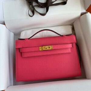 Hermes Mini Kelly Pochette Bag 22cm Epsom Leather 24