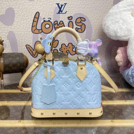 Top Quality LV Alma BB Light Blue