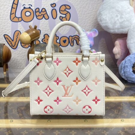 Top Quality LV Onthego White Orange