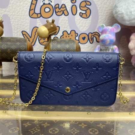 Top Quality LV Félicie Pochette Dark Blue
