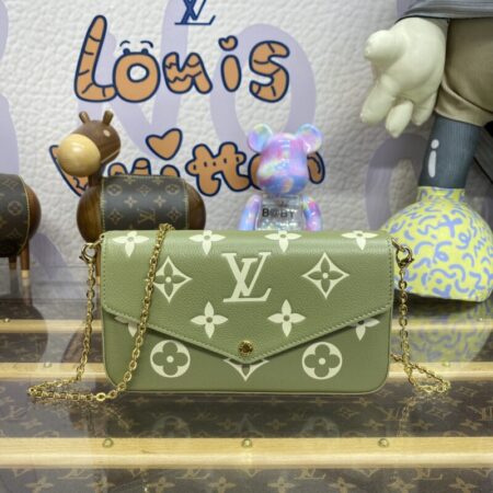 Top Quality LV Félicie Pochette Green