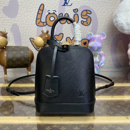 Top Quality LV Alma Backpack Black