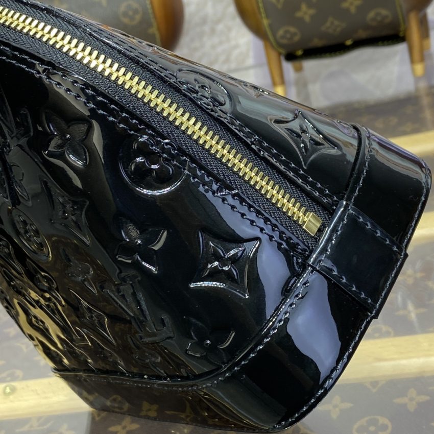 Top Quality LV Alma Bb Black Patent