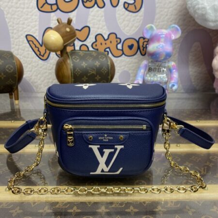 Top Quality LV Bumbag Mini Blue