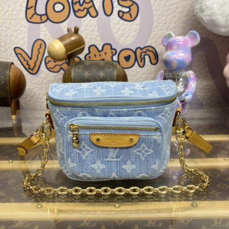 Top Quality LV Bumbag Mini Denim