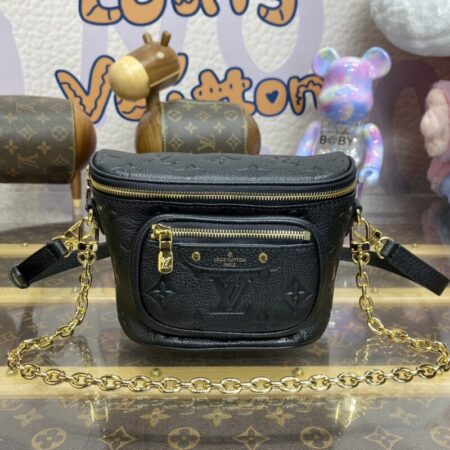 Top Quality LV Bumbag Mini Full Black
