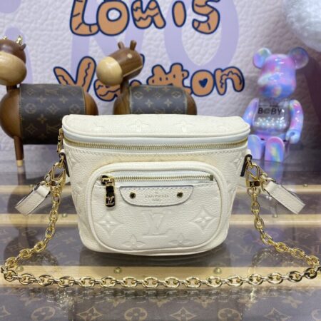 Top Quality LV Bumbag Mini White