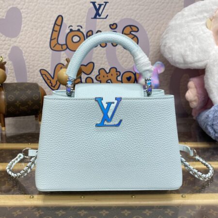 Top Quality LV Capucines Blue