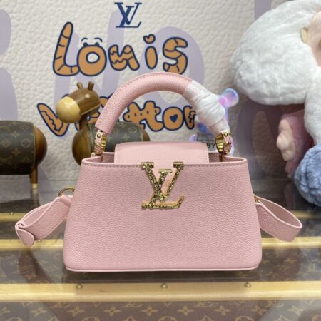 Top Quality LV Capucines East West Pink