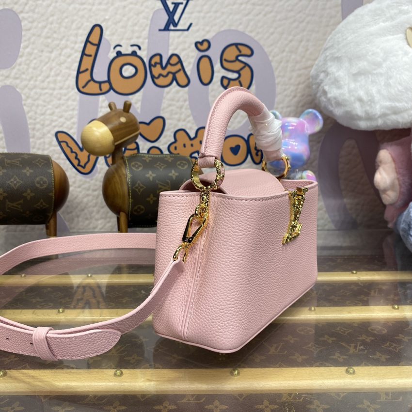 Top Quality LV Capucines East West Pink