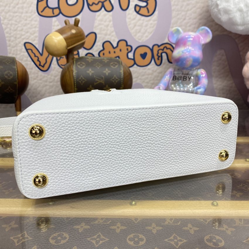 Top Quality LV Capucines White Pink