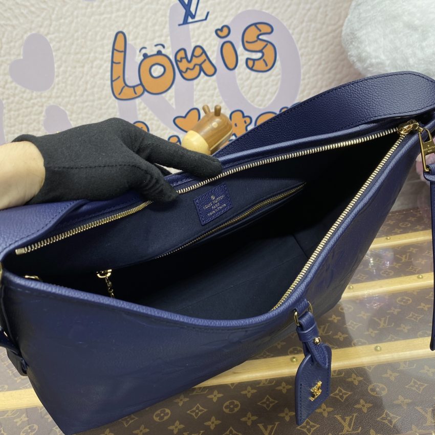 Top Quality LV Carry All MM Dark Blue