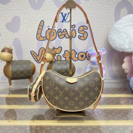 Top Quality LV Croissant Brown