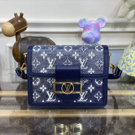 Top Quality LV Dauphine Mini Blue