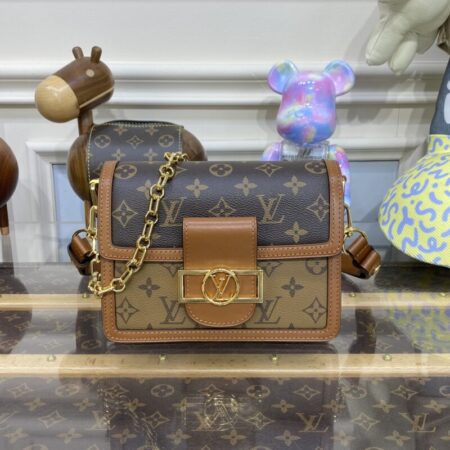 Top Quality LV Dauphine Mini Brown
