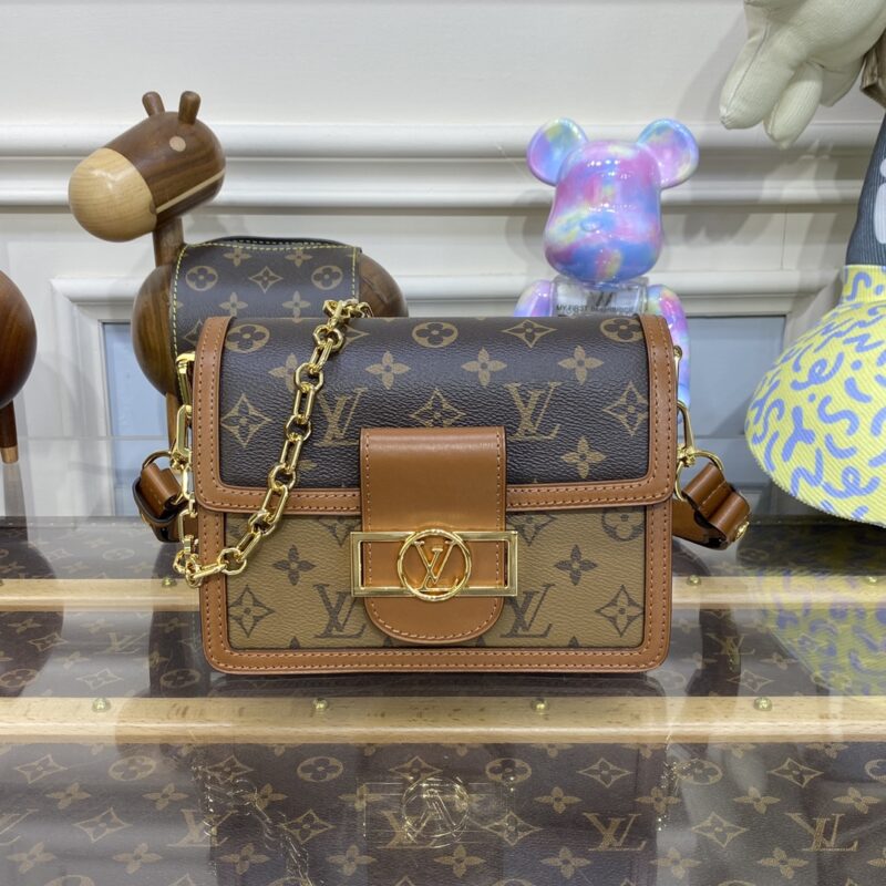 Top Quality LV Dauphine Mini Brown