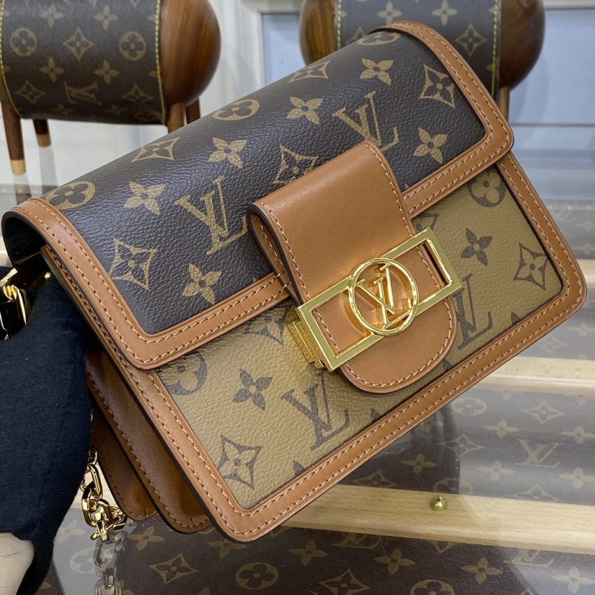 Top Quality LV Dauphine Mini Brown