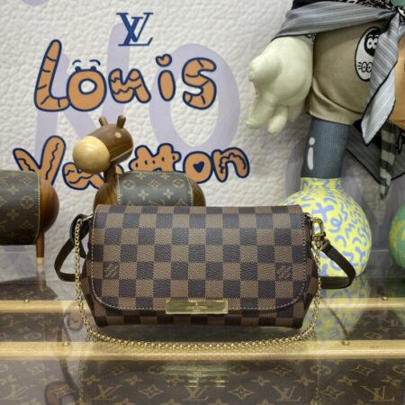 Top Quality LV Favorite Brown Grid