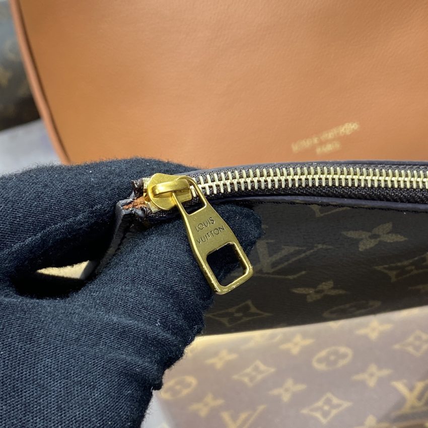 Top Quality LV Low Key Hobo Brown