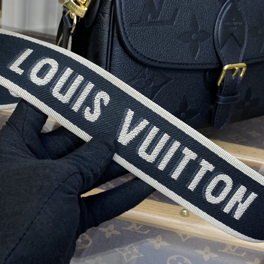 Top Quality LV Nano Diane Satchel Black - View 4