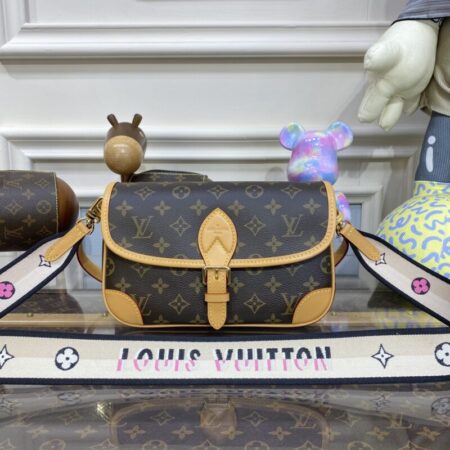 Top Quality LV Nano Diane Satchel Brown