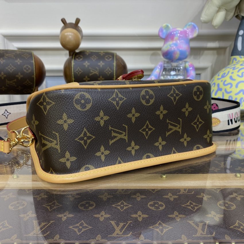 Top Quality LV Nano Diane Satchel Brown