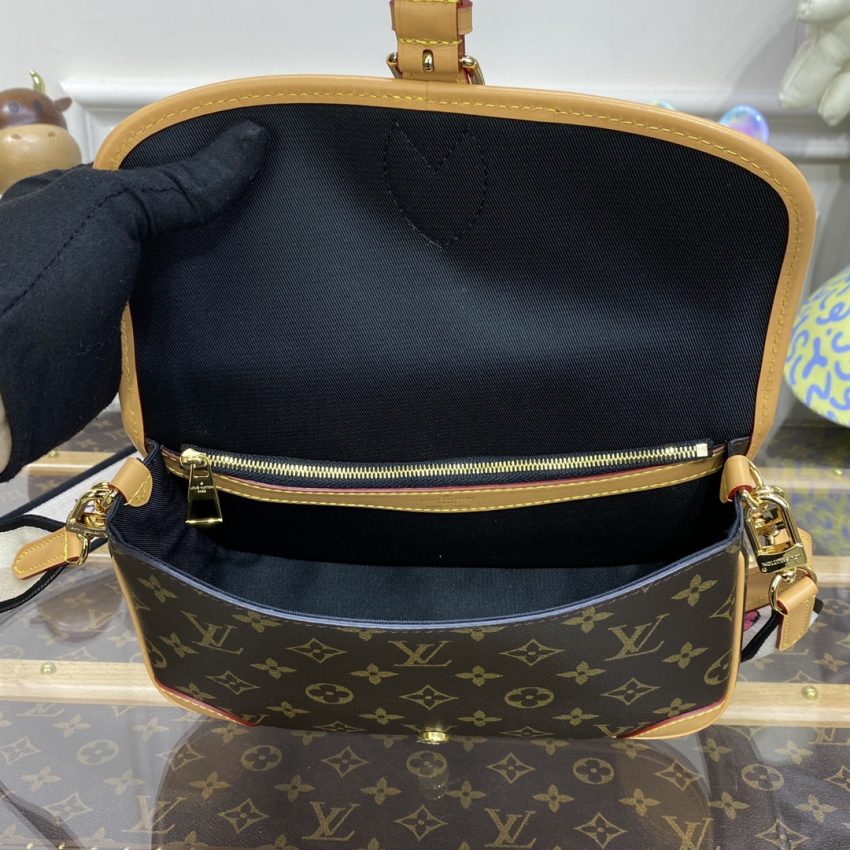 Top Quality LV Nano Diane Satchel Brown