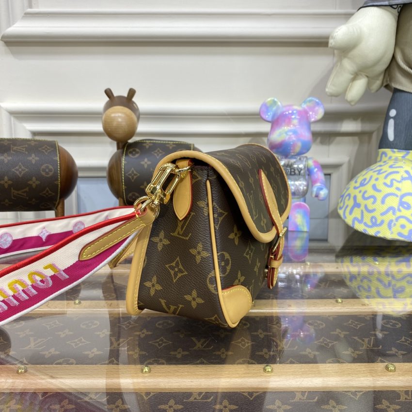 Top Quality LV Nano Diane Satchel Pink Strap