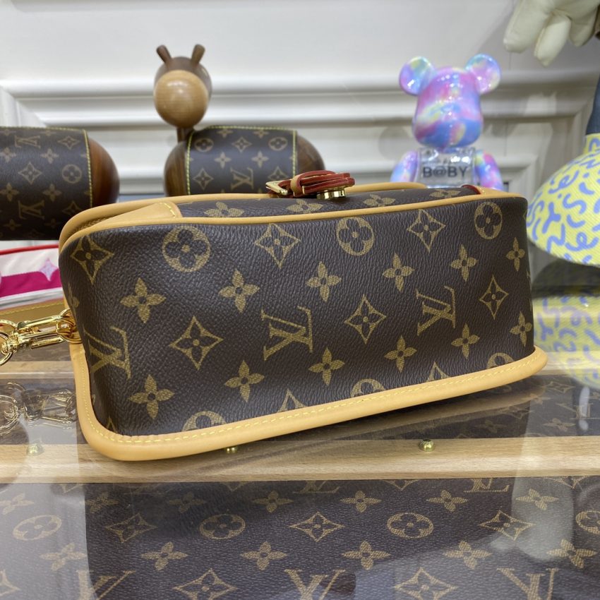 Top Quality LV Nano Diane Satchel Pink Strap