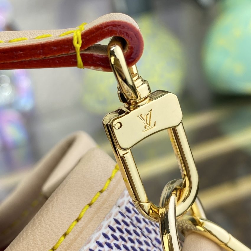 Top Quality LV Nano Noe White Grid