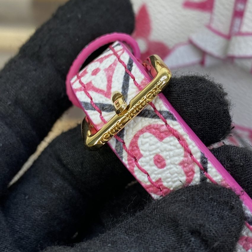 Top Quality LV Nano Noe White Pink