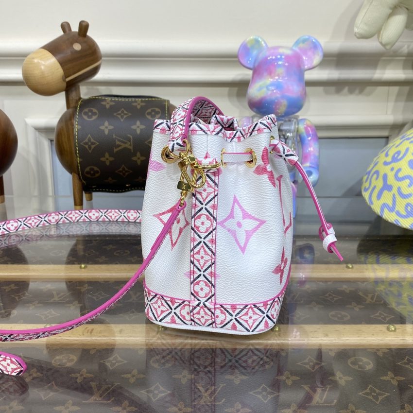 Top Quality LV Nano Noe White Pink