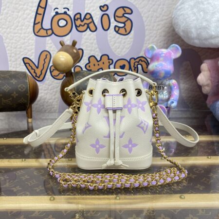 Top Quality LV Nano Noe White Purple