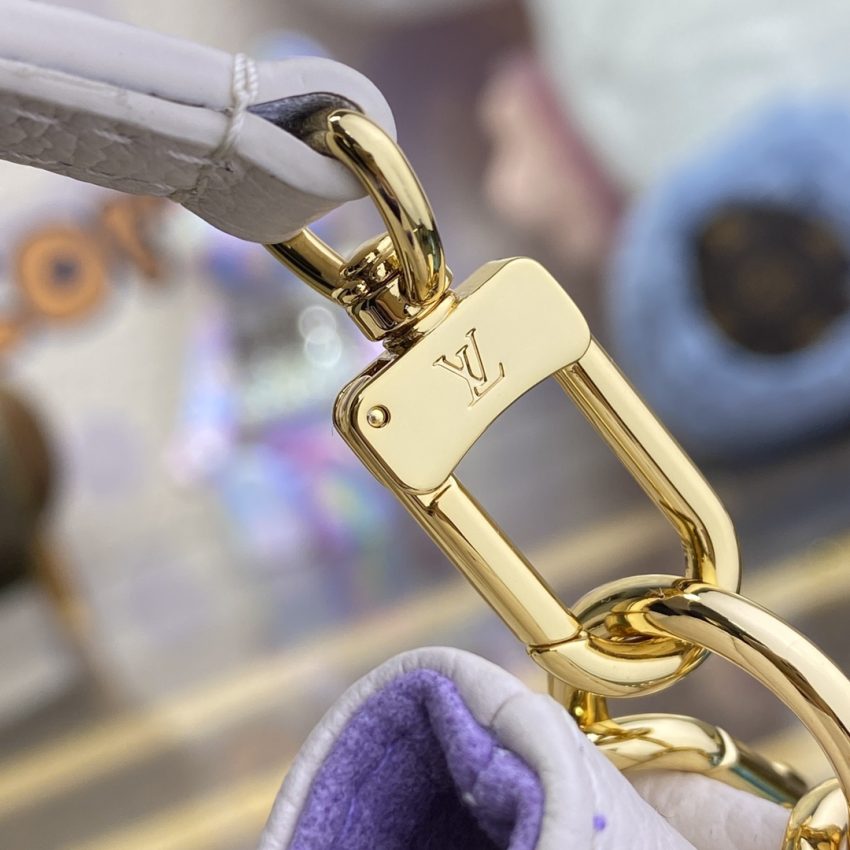 Top Quality LV Nano Noe White Purple