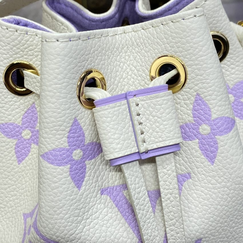 Top Quality LV Nano Noe White Purple