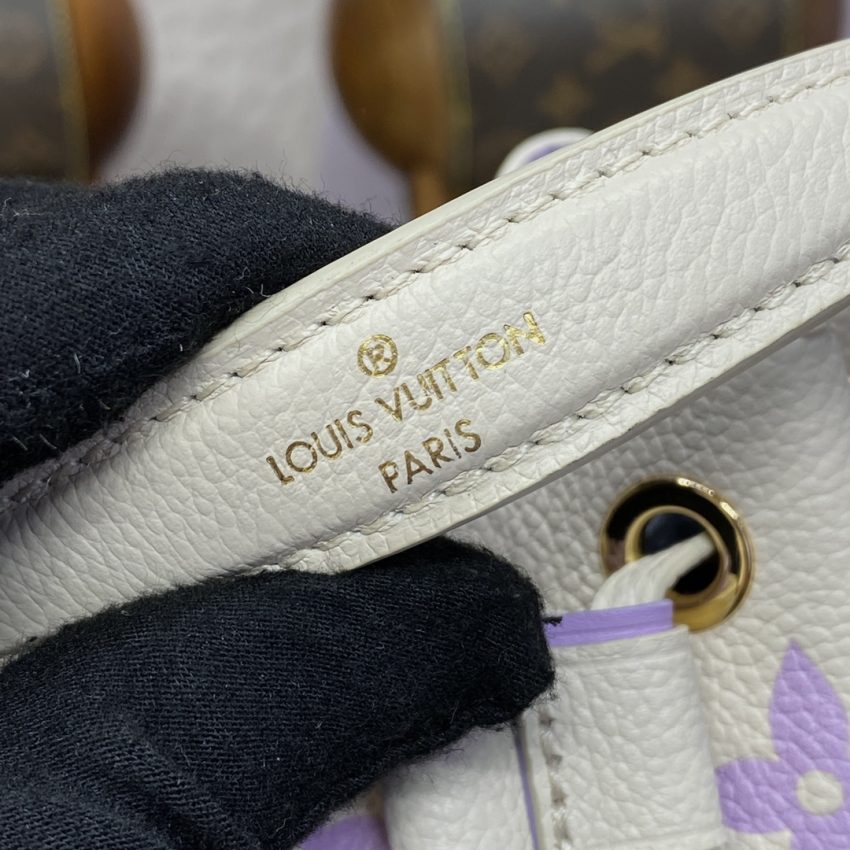 Top Quality LV Nano Noe White Purple