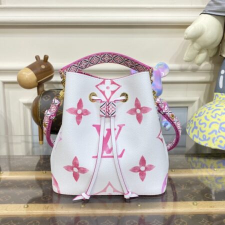 Top Quality LV Neonoe Bb White Pink