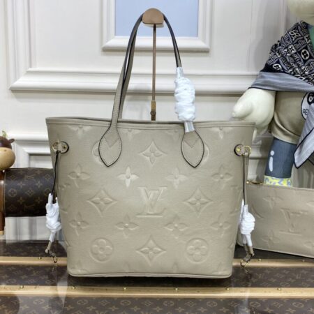 Top Quality LV Neverfull MM Beige