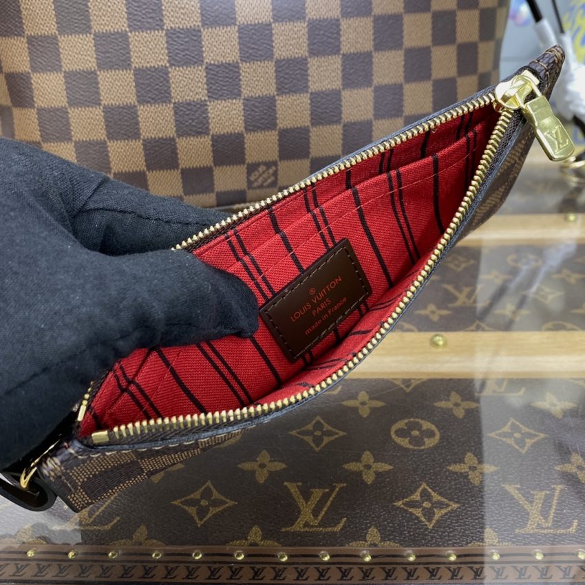 Top Quality LV Neverfull MM Grid Red Inside