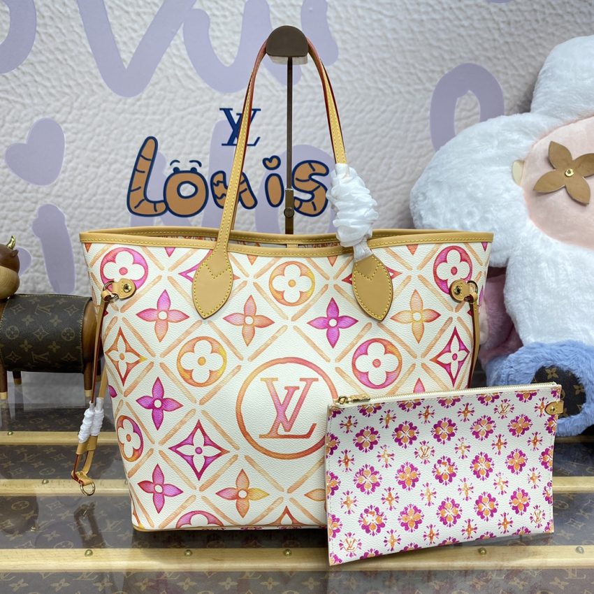 Top Quality LV Neverfull MM Orange