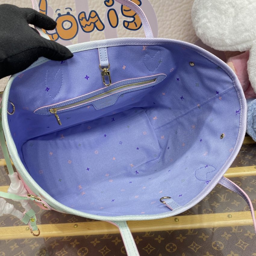 Top Quality LV Neverfull MM Purple