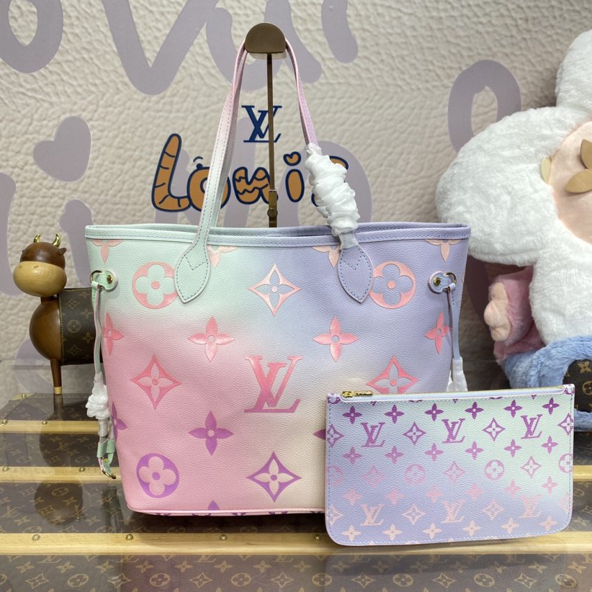 Top Quality LV Neverfull MM Purple