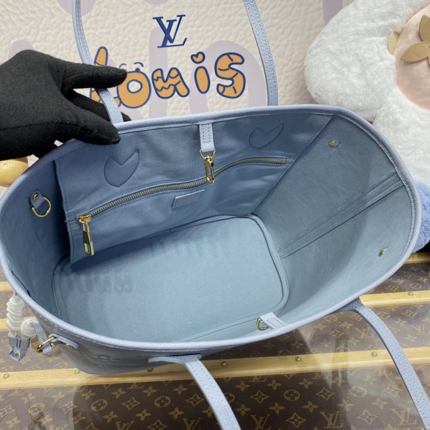 Top Quality LV Neverfull MM Sky Blue
