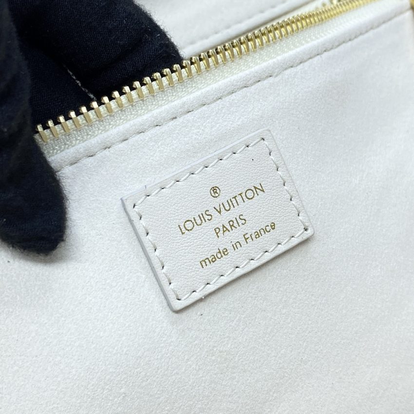 Top Quality LV Neverfull MM White Orange