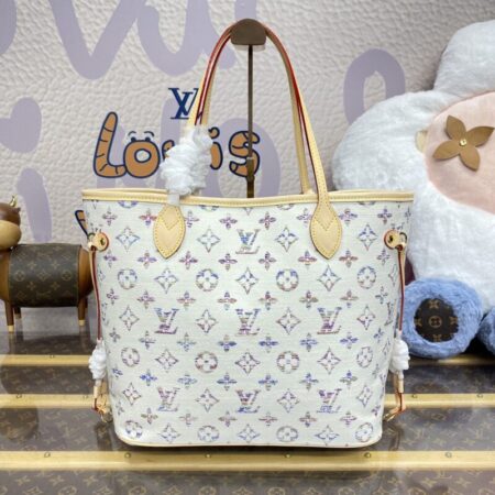 Top Quality LV Neverfull MM White