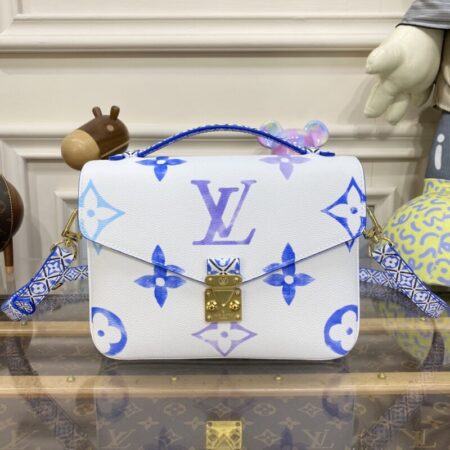Top Quality LV Pochette Metis Blue