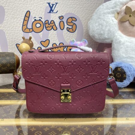 Top Quality LV Pochette Metis Bordeaux