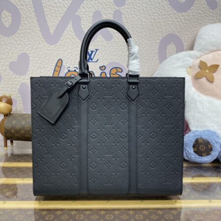 Top Quality LV Sac Plat 24H Black